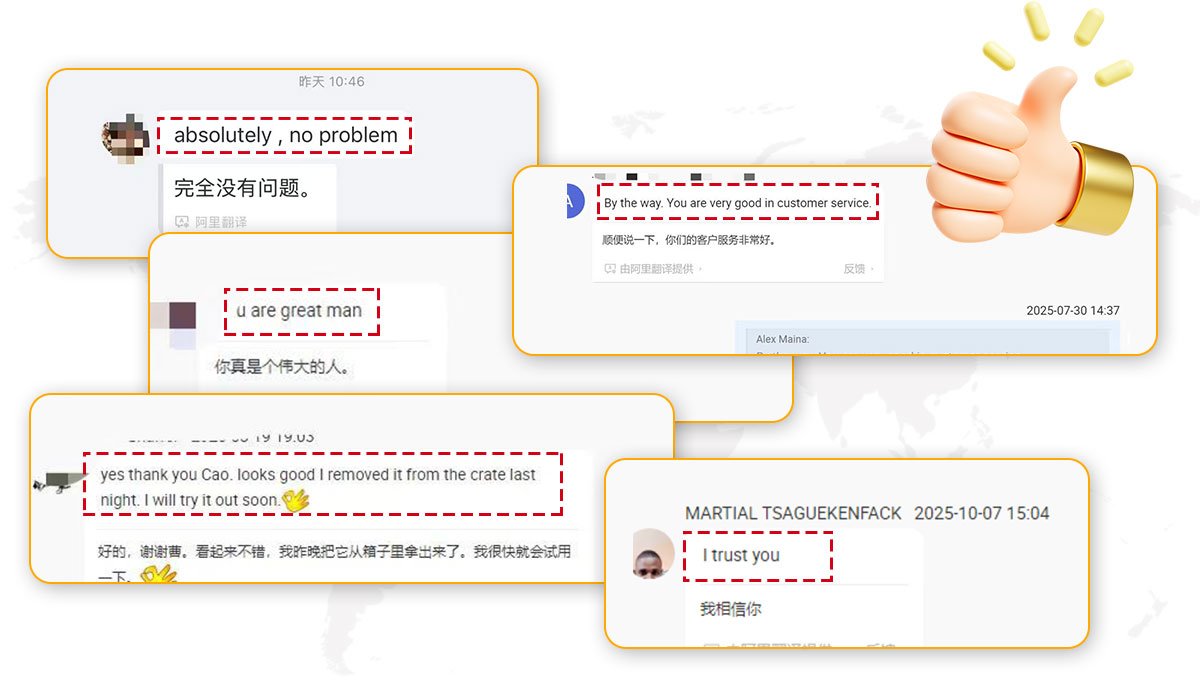 跨境客户聊天截图